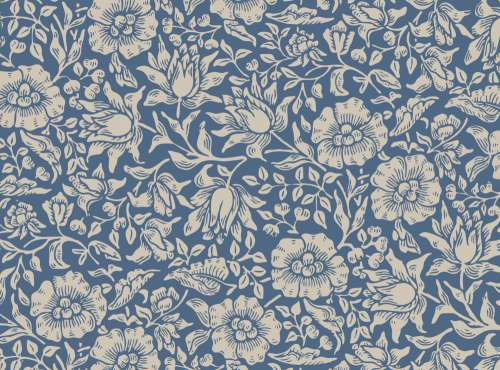 Floral Vintage Wallpaper Pattern