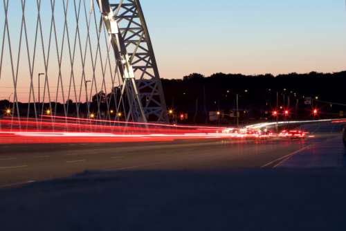 motion city lights traffic bridge