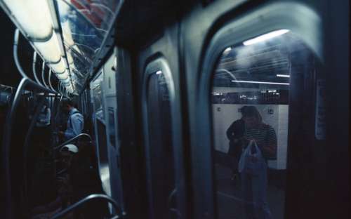city subway commuters pedestrians urban