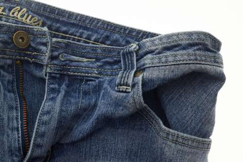 blue jeans pocket denim detail