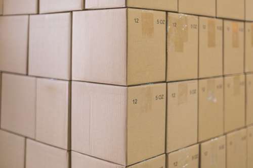 Cardboard Box Tetris Photo