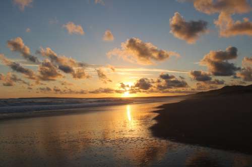 Sunset Beach Tides Photo