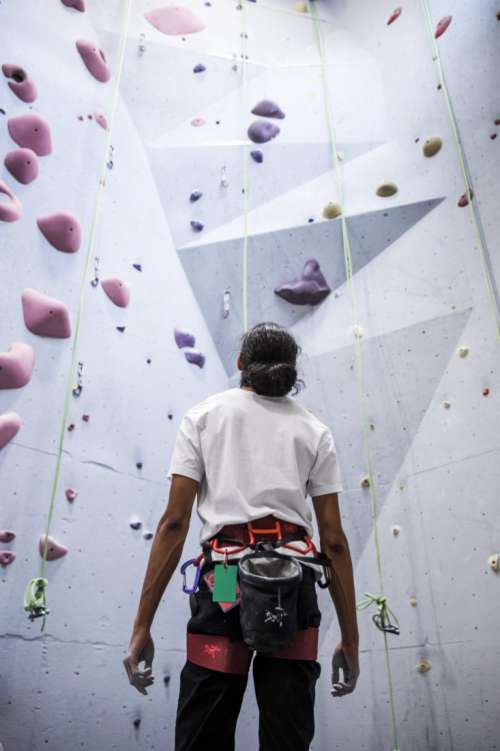 Rock Climber Indoors