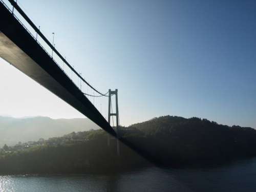 Suspension Bridge Sky Free Photo