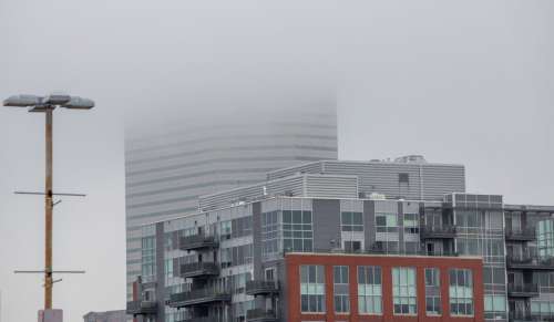 City Fog Buildings Free Photo