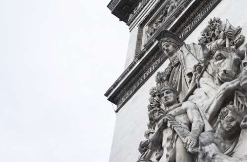 Angry Stone Statues Photo