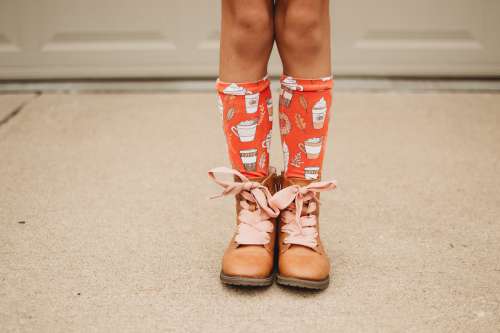 Childs Shoes And Socks Photo