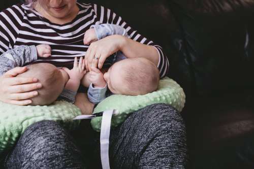 Breastfeeding Twins Photo