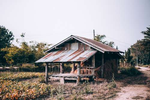 Wooden And Metal Hay Barn Photo