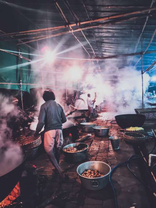 Street Food Prep Photo