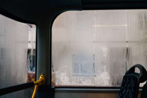 Steamed Up Bus Windows Photo