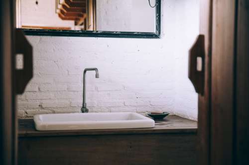 Rustic Bathroom Sink Photo