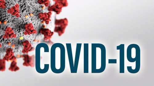 COVID-19 Coronavirus Photo Illustration with copyspace