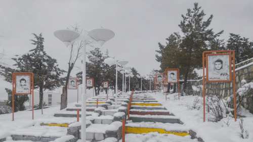 Urban in Tafresh City - Snow Covered Walkway