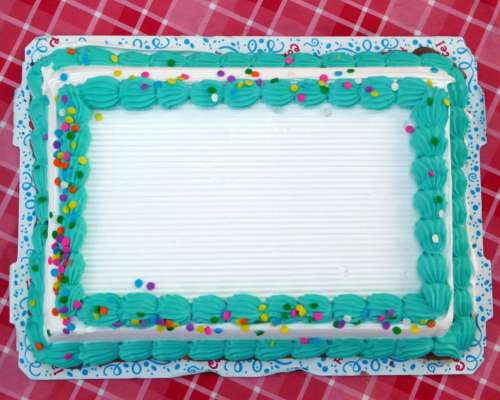 Blank Sheet Cake