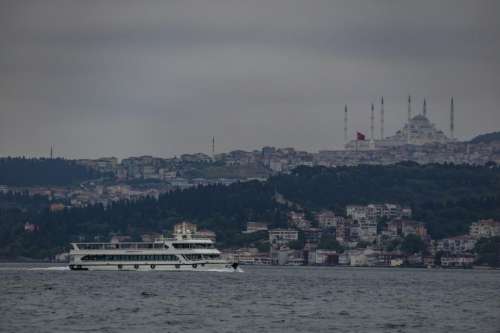 Istanbul metropolis across water