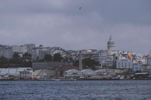 Istanbul metropolis shoreline