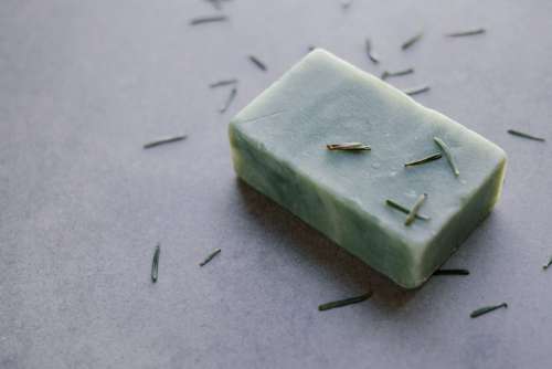 Mint handmade soap bar 4