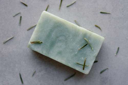 Mint handmade soap bar 3