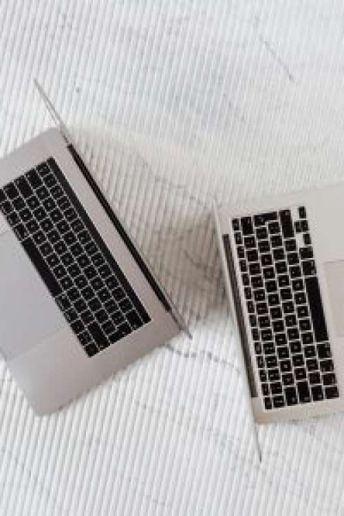 Laptops on Marble