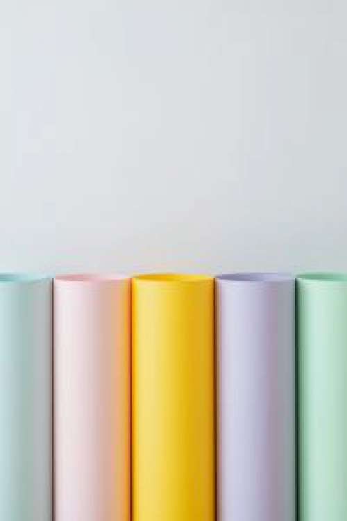 Colored paper rolls