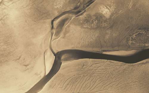 Aerial Sand Dunes Free Photo
