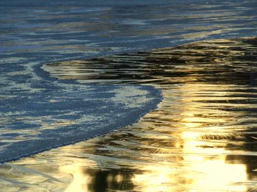 ice frost water frozen lake