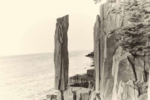 coastal rocky cliff rock shore