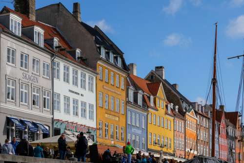Tourists in Copenhagen