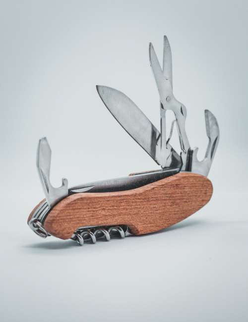 Multitool With Wooden Handle Photo