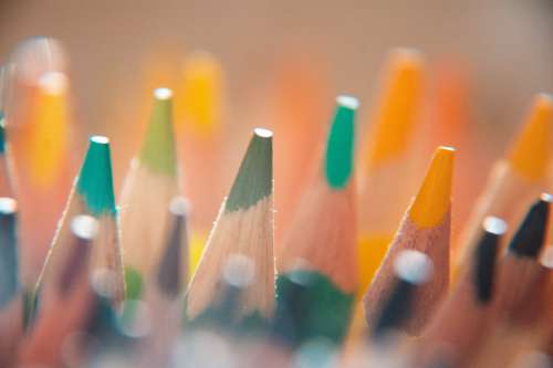 Freshley Sharpened Pencil Crayons Photo