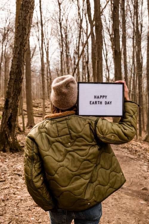 Person Celebrating Earth Day Photo