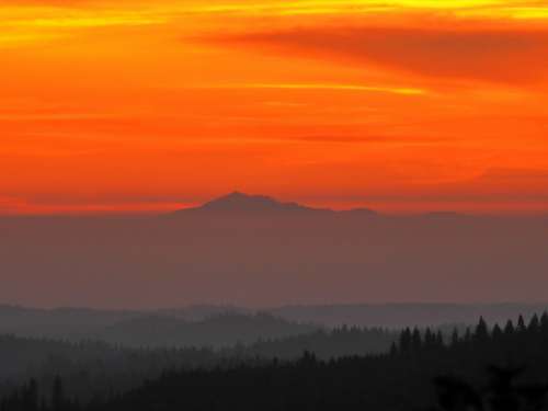 Mountain Sunset Photo