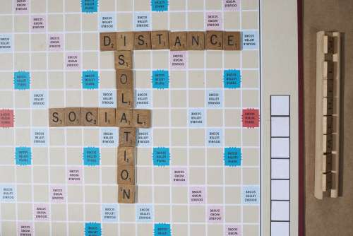 Social Distancing On A Board Game Photo
