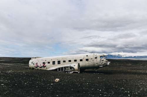 Abandoned Plane Wreckage Photo