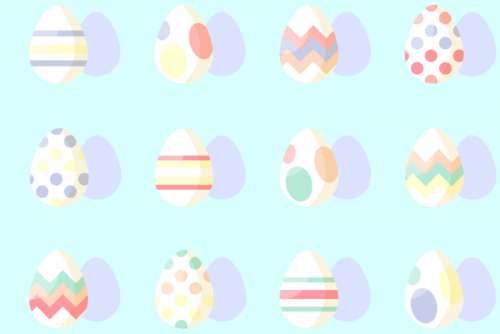 Pastel Easter Eggs Free Photo 