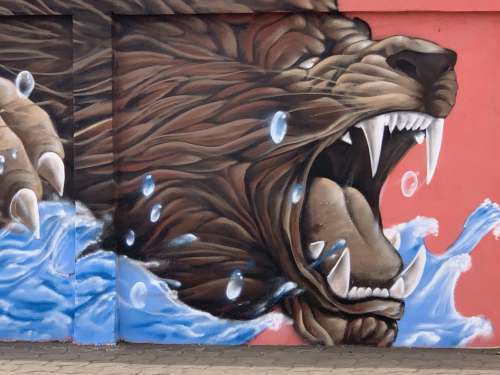 street art, graffiti, wall painting, drawings, graphic, lion mouth, craft, handmade, effet graff, visual art, urban art