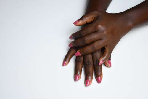ebony, varnished nails, gestural, hands, woman, people, care, beauty, calm down, appease