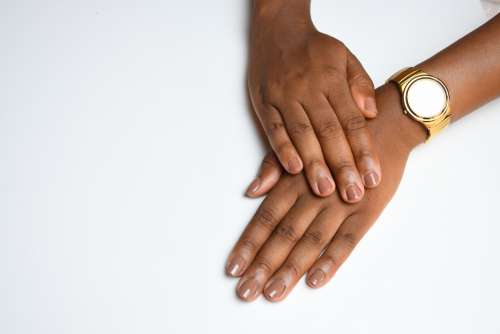 hands, people, woman, gestural, finger, beauty care, varnished nails, ebony, calm down, appease