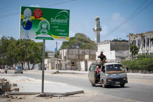 road, urban place, city, by the wayside, advertising panel, billboards, truck transport