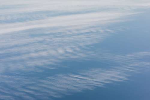 Beautiful clouds in the blue sky