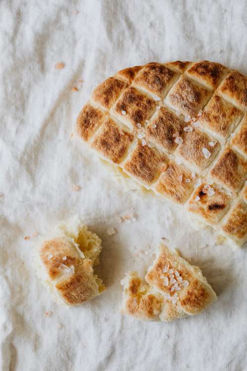 Various types of bread