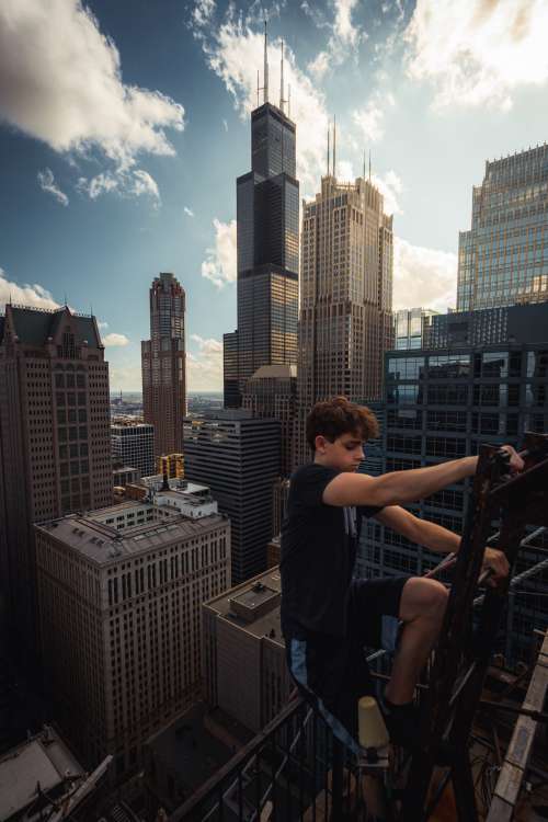 Chicago rooftop