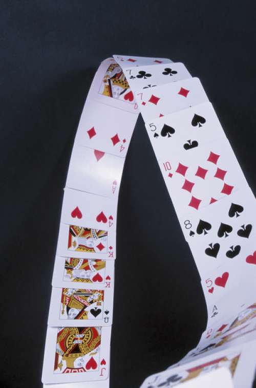 Playing card arch