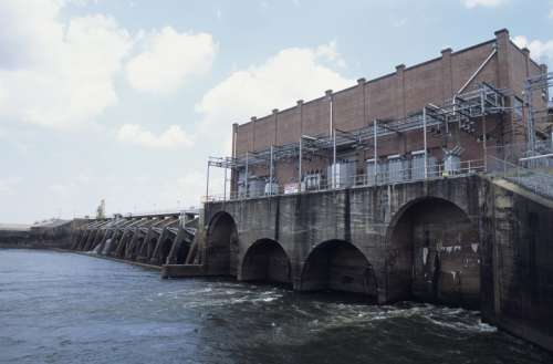 Renewable energy, Blackshear Hydroelectric Dam, GA, USA