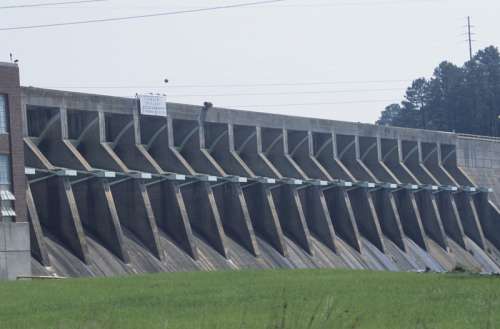 Renewable energy, Sinclair Hydroelectric Dam, GA, USA