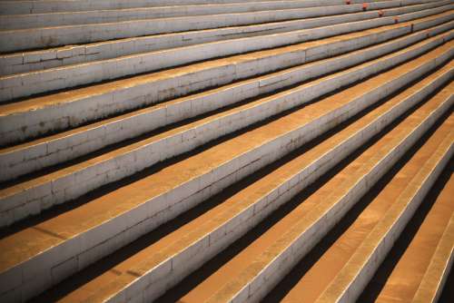 Grandstand in stadium