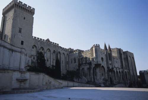 Castle in Avignon, Provence, France