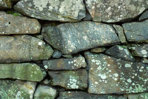 Weathered stone wall