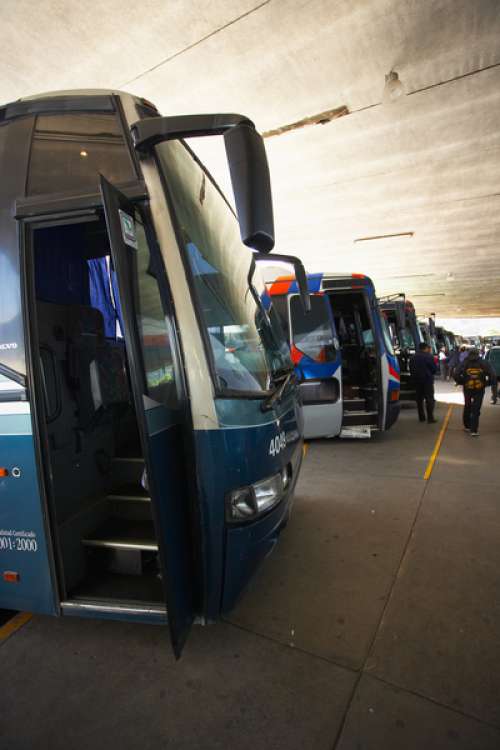 Buses lined-up at station